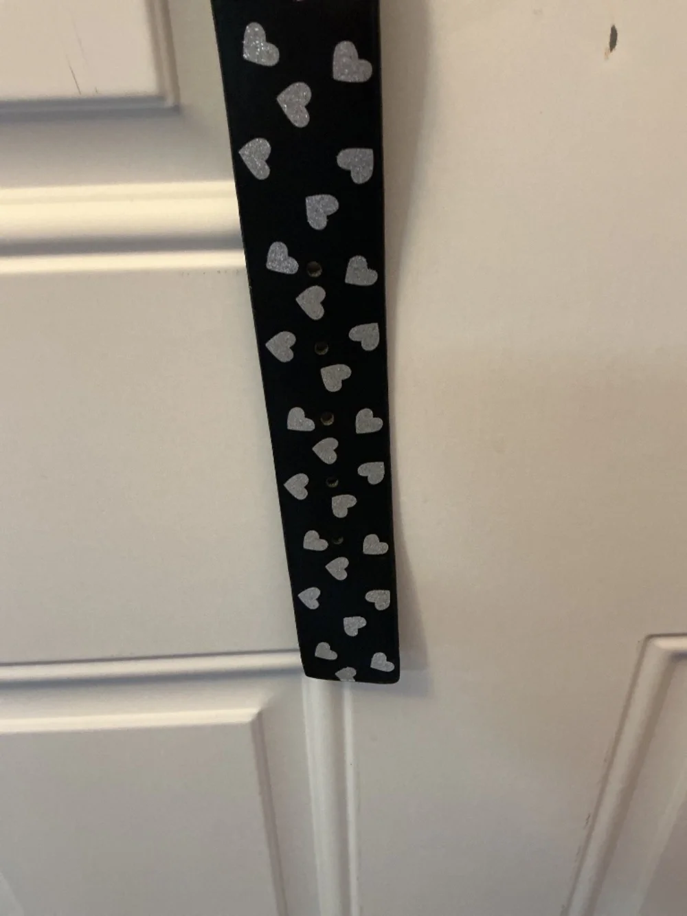 nobo No Boundaries Black and Silver heart belt Size Large